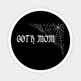 Goth Mom Funny Cobweb Bats Halloween Mothers Day Gift Magnet